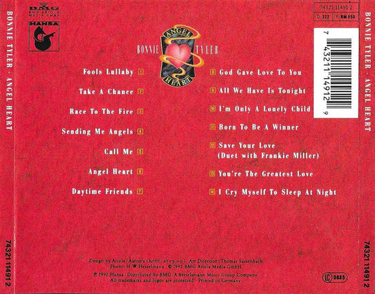 Bonnie Tyler : Angel Heart (CD, Album)