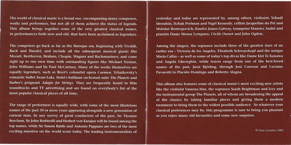 Various : Classical Legends (2xCD, Comp)