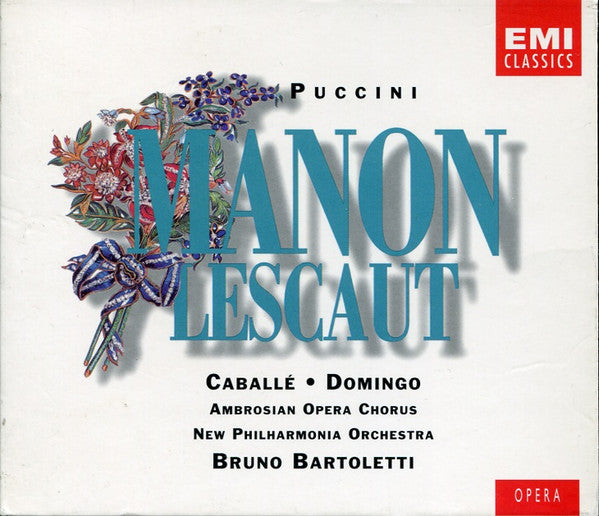 Giacomo Puccini - Montserrat Caballé • Placido Domingo • New Philharmonia Orchestra • Bruno Bartoletti : Manon Lescaut (2xCD, Album, RE, RM + Box)
