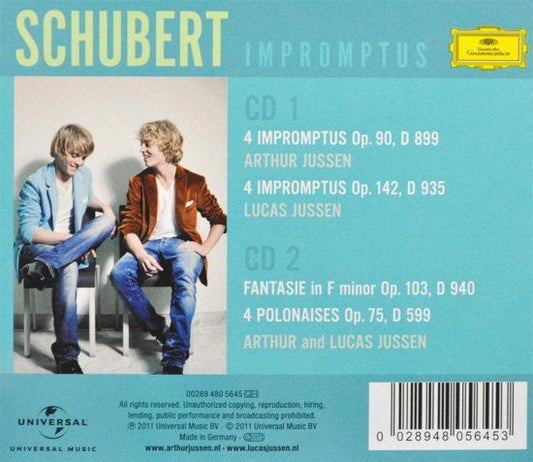 Arthur Jussen, Lucas Jussen, Franz Schubert : Impromptus (2xCD)