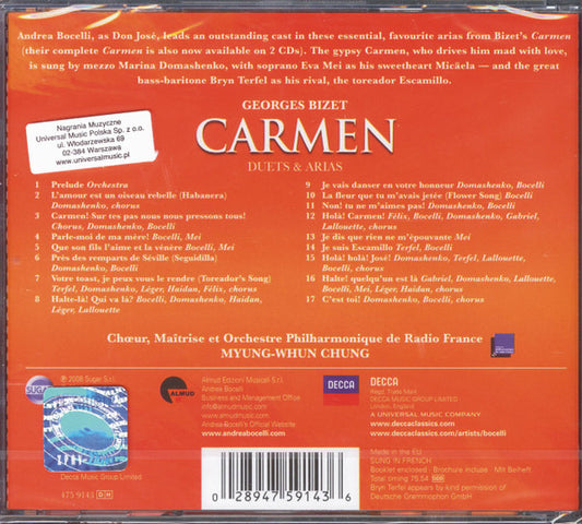 Andrea Bocelli, Marina Domashenko, Eva Mei, Bryn Terfel : Carmen, Duets & Arias (CD, Album)