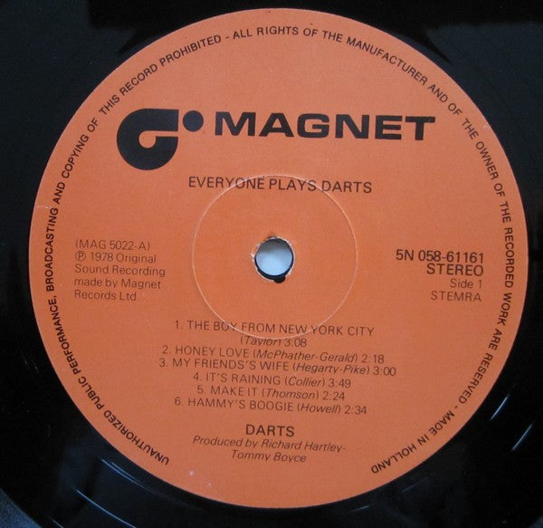 Darts : Everyone Plays Darts (LP, Album)