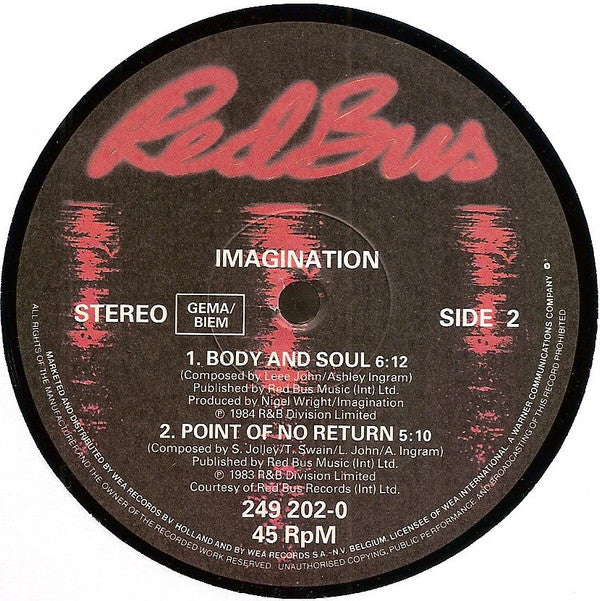 Imagination : Thank You My Love (12")