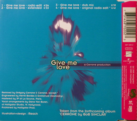 Cerrone : Give Me Love (CD, Maxi)