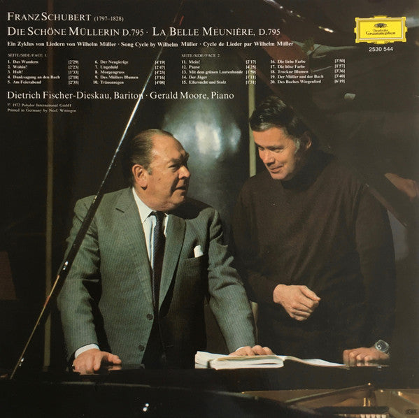 Franz Schubert - Dietrich Fischer-Dieskau, Gerald Moore : Die Schöne Müllerin (LP, RP)