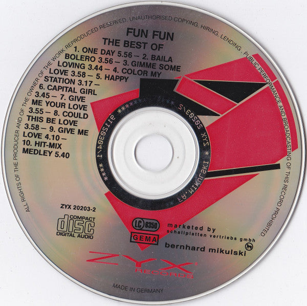 Fun Fun : The Best Of (CD, Comp, Red)