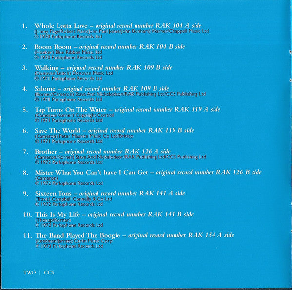 CCS : A's, B's & Rarities (CD, Comp, RE)