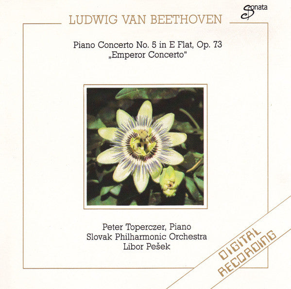 Ludwig van Beethoven - Peter Toperczer, Slovak Philharmonic Orchestra, Libor Pešek : Piano Concerto No. 5 In E Flat, Op. 73 "Emperor Concerto" (CD, Album)