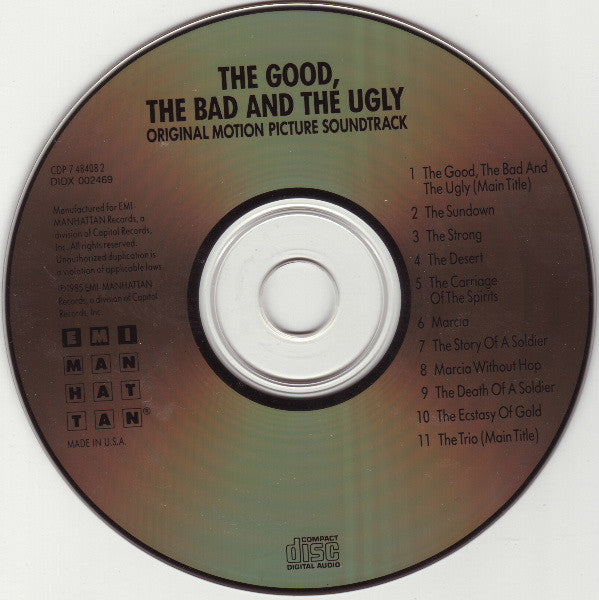 Ennio Morricone : The Good, The Bad And The Ugly (Original Motion Picture Soundtrack) (CD, Album, RE)