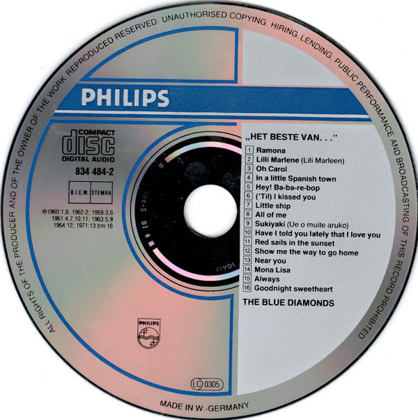 The Blue Diamonds : Het Beste Van (CD, Comp, RM)