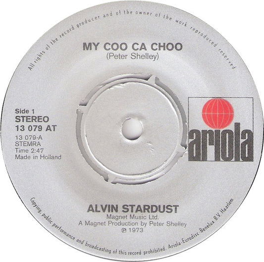 Alvin Stardust : My Coo Ca Choo (7", Single, 4-p)