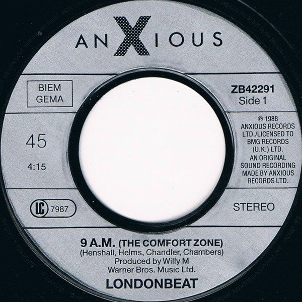 Londonbeat : 9 A.M. (7", Single)