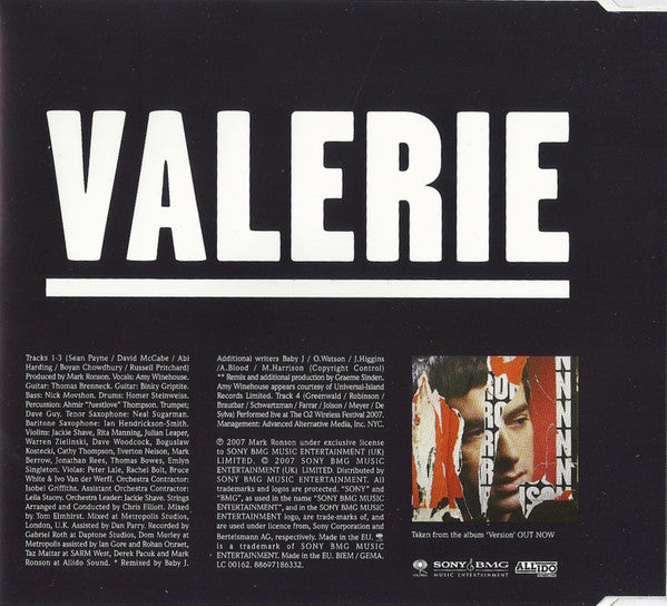 Mark Ronson : Valerie (CD, Single)