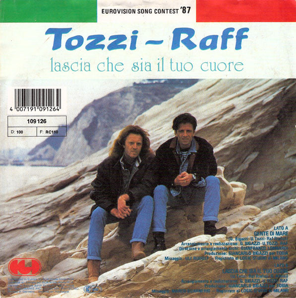 Umberto Tozzi - Raf (5) : Gente Di Mare (7", Single)