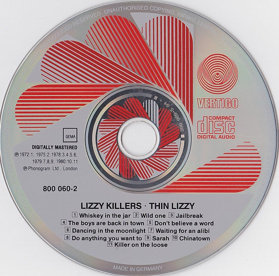 Thin Lizzy : Lizzy Killers (CD, Comp, RE, RP)