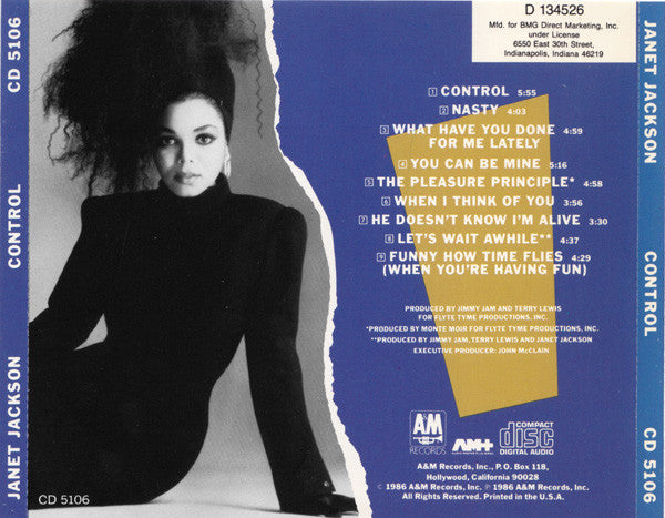 Janet Jackson : Control (CD, Album, Club, RE)