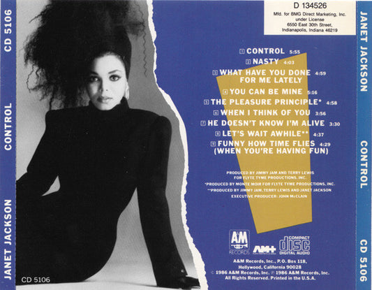 Janet Jackson : Control (CD, Album, Club, RE)