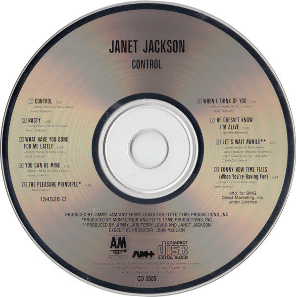 Janet Jackson : Control (CD, Album, Club, RE)