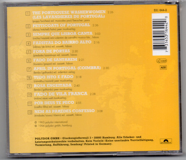Bert Kaempfert : April In Portugal (CD, Album, RE)