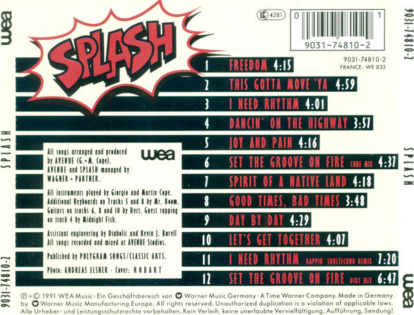 Splash (3) : Splash (CD, Album)