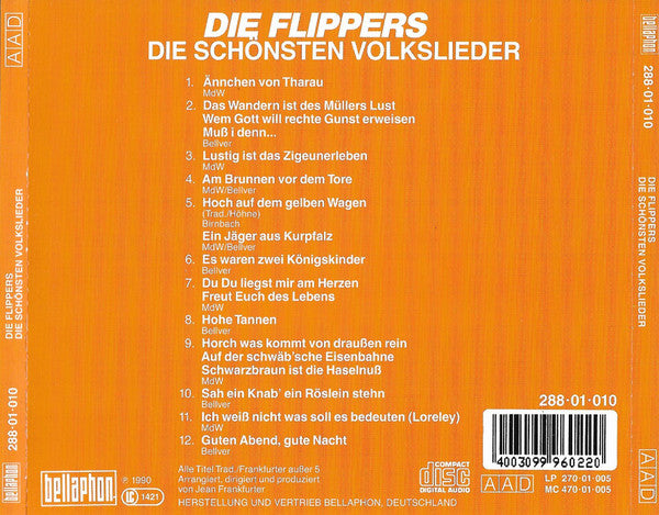 Die Flippers : Die Schönsten Volkslieder (CD, Album)