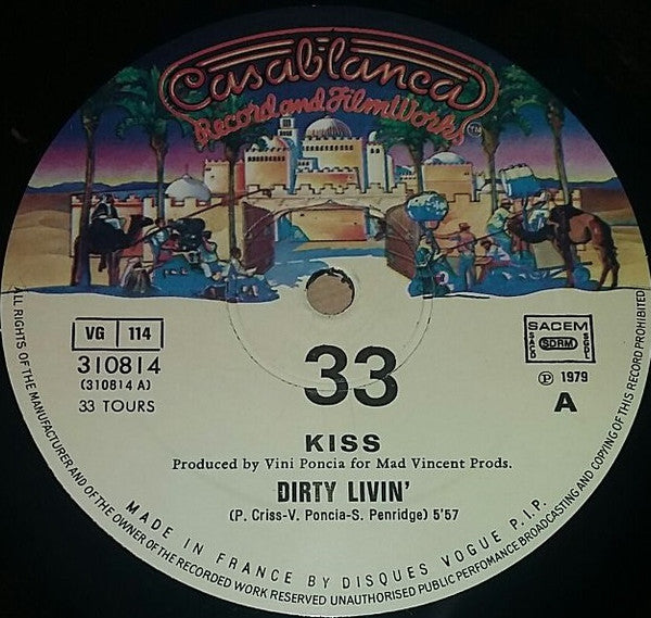 Kiss : Dirty Livin' / Sure Know Something (12", Single)