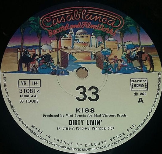 Kiss : Dirty Livin' / Sure Know Something (12", Single)