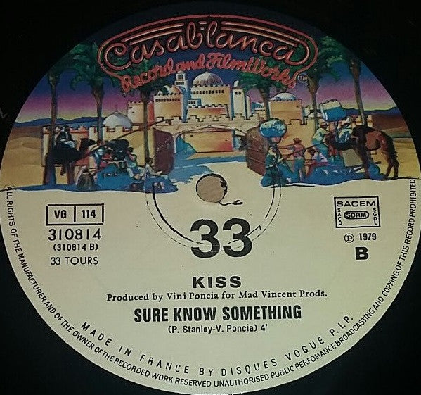 Kiss : Dirty Livin' / Sure Know Something (12", Single)