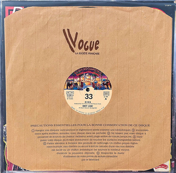 Kiss : Dirty Livin' / Sure Know Something (12", Single)