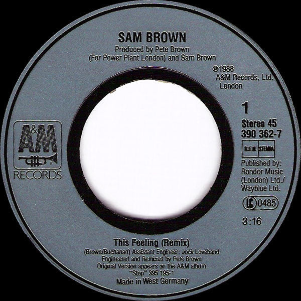 Sam Brown : This Feeling (7", Single)