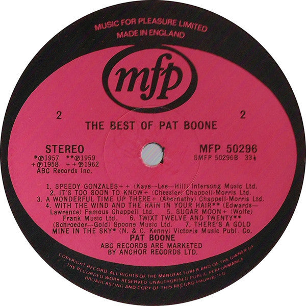 Pat Boone : The Best Of Pat Boone (LP, Comp)