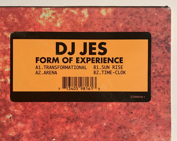 DJ Jes : Form Of Experience (12")