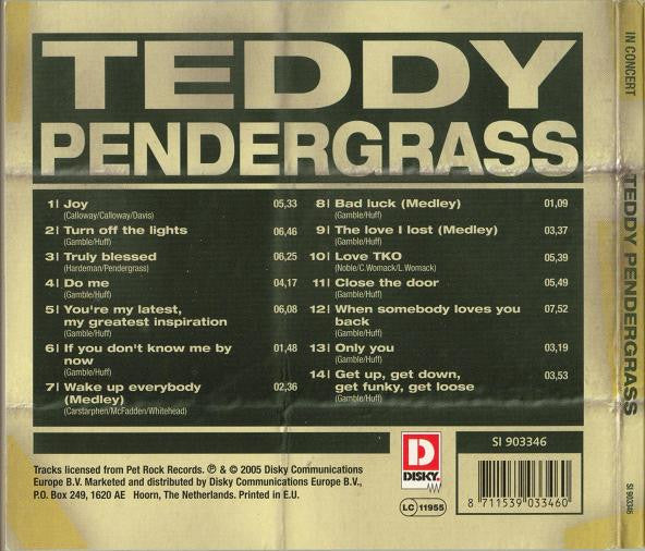 Teddy Pendergrass : In Concert (CD, Album)