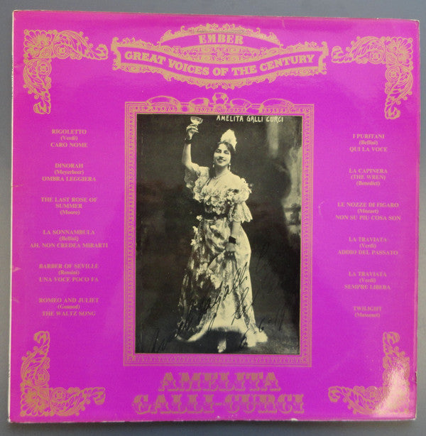 Amelita Galli-Curci : Amelita Galli-Curci (LP, Comp, Mono)