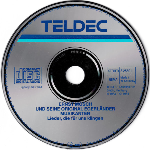 Ernst Mosch Und Seine Original Egerländer Musikanten : Lieder, Die Für Uns Klingen (CD, Comp)