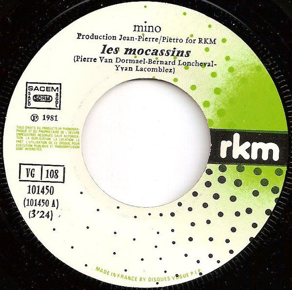 Mino (2) : Les Mocassins (7", Single)