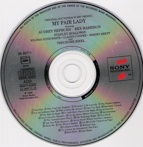 Audrey Hepburn & Rex Harrison : My Fair Lady (Original Soundtrack) (CD, Album, RE)