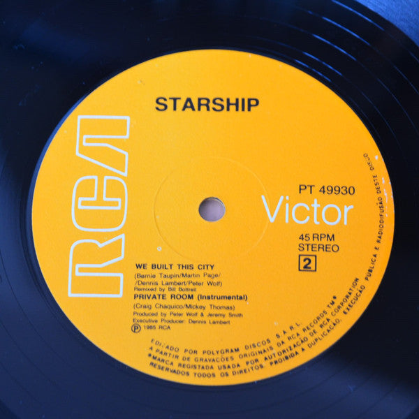 Starship (2) : We Built This City (12")