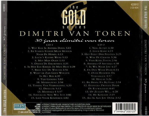Dimitri Van Toren : 30 Jaar Dimitri Van Toren (2xCD, Comp)