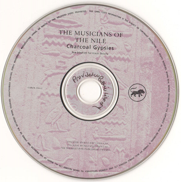 The Musicians Of The Nile : Charcoal Gypsies (CD, Album)