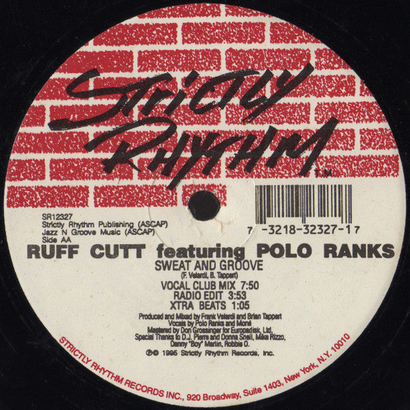 Ruff Cutt Featuring Moné : Sweat And Groove (12")