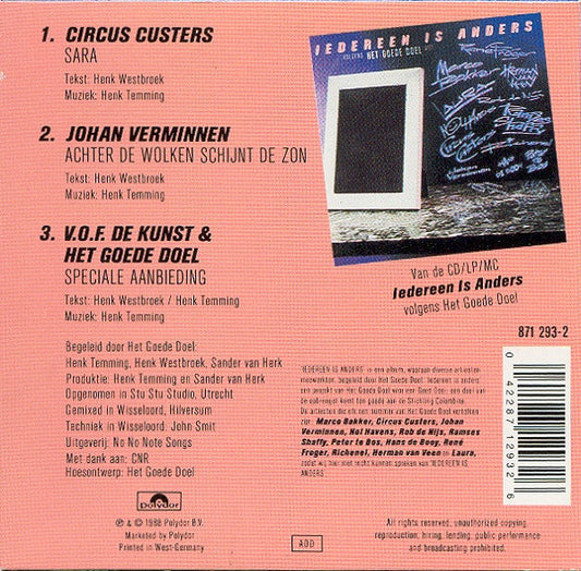 VOF De Kunst & Het Goede Doel : Speciale Aanbieding (CD, Maxi)