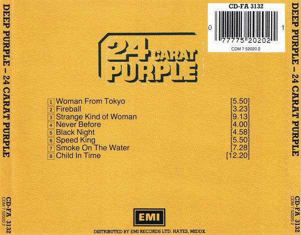 Deep Purple : 24 Carat Purple (CD, Comp, RE)