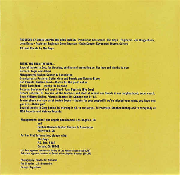 The Boys : Messages From The Boys (CD, Album)
