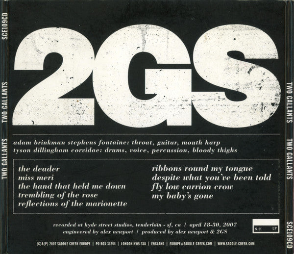 Two Gallants : Two Gallants (CD, Album, Enh)