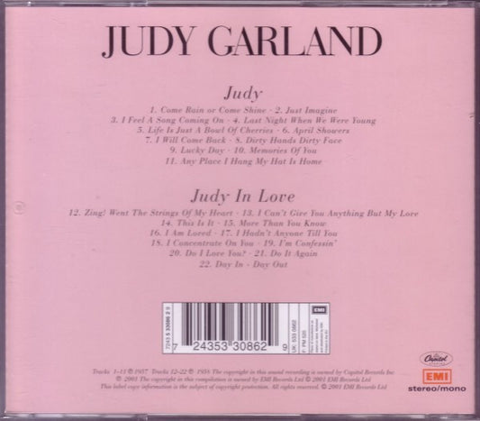Judy Garland : Judy / Judy In Love (CD, Comp, Mono, RM)
