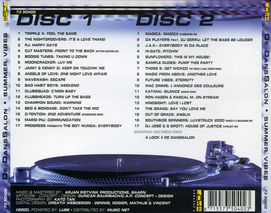 Various : De Danssalon - Summer Vibes (CD, Mixed + CD, Enh, Mixed)