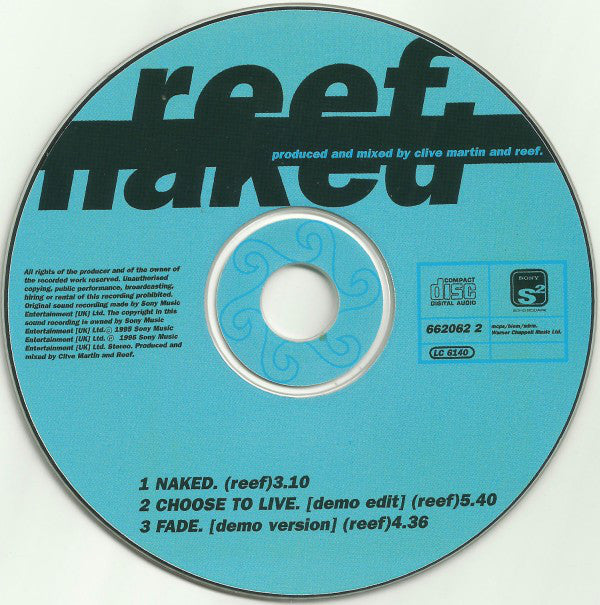 Reef : Naked (CD, Single)