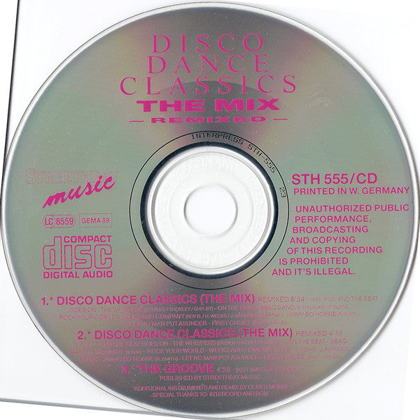 Various : Disco Dance Classics The Mix (Remixed) (CD, Maxi)