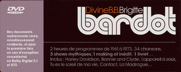 Brigitte Bardot : Divine B.B. (DVD, Comp, RM, PAL, Sli)